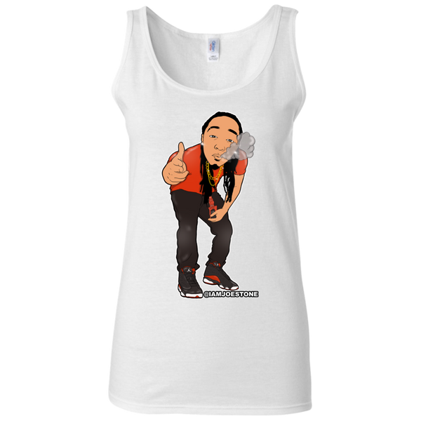 Joe Stone Cartoon Ladies' Softstyle Fitted Tank - This Is A Campaign iAmJoeStone