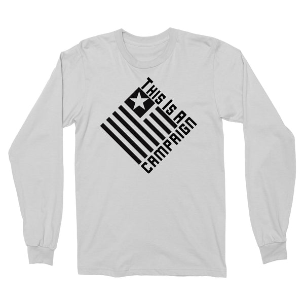 TIAC- Long Sleeve Black On White - This Is A Campaign iAmJoeStone