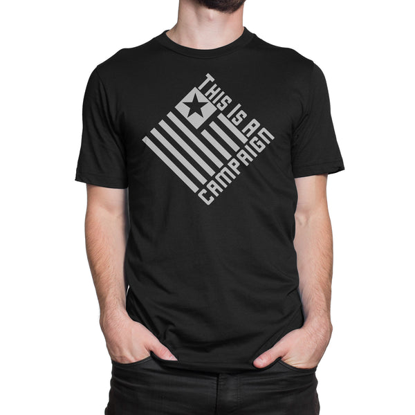 TIAC - T-Shirt Platinum on Black Limited Edition - This Is A Campaign iAmJoeStone